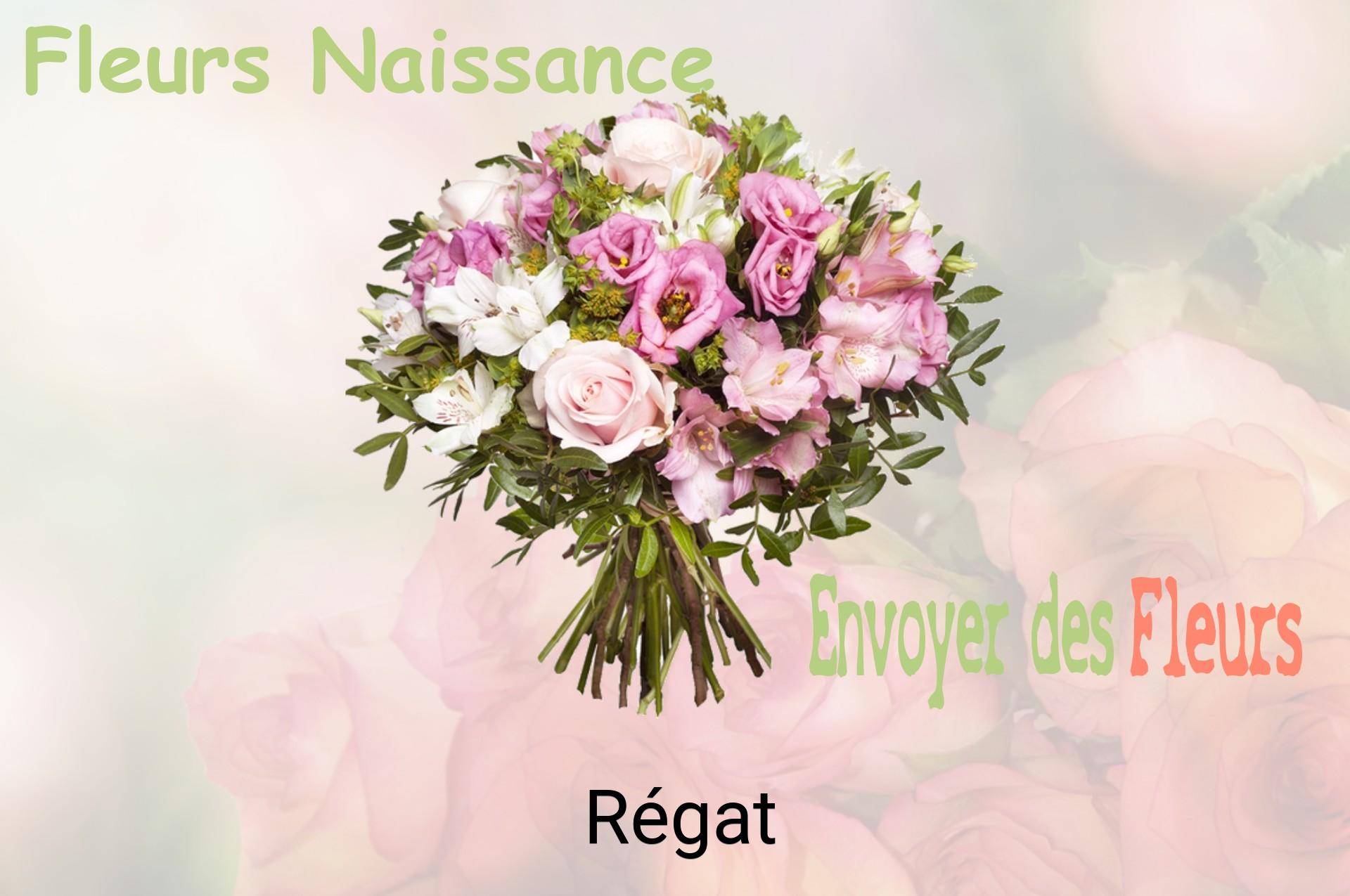 Bouquet de fleurs de naissance livré à Régat
